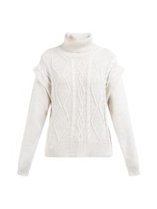 Женский вязаный свитер бежевого цвета DreiMaster Vintage