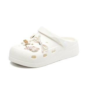 La Chapelle Сандалии Cloud Milk White с милой пряжкой, легкие женские сабо на платформе, белые