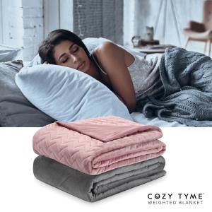 Утяжеленное одеяло Cozy Tyme Eshe из полиэстера, цвет Blush, 12 Lbs