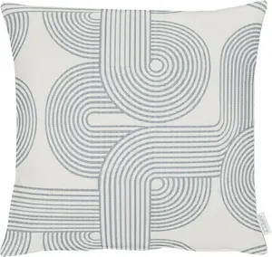 Чехол на подушку АПЭЛТ "Нова", (1 шт.) APELT 46х46 см, бежевый/синий