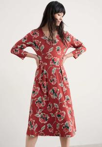 Платье Seasalt Cornwall Jersey dress, Red Artist Camellia Red Sail/Red