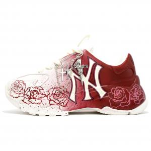 MLB Большие кроссовки Chunky, увеличивающие рост, противоскользящие и износостойкие, низкие, унисекс, белые, красные