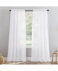 Штора с карманом из прозрачной вуали No. 918, белый