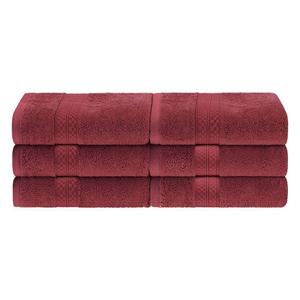 Набор полотенец для рук SUPERIOR Rayon from Bamboo Blend Solid, 6 шт., цвет Crimson