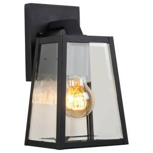 Настенный светильник Lucide MATSLOT, черный - сталь - 13 x 25 x 15 см