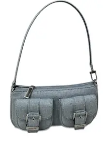 Сумка на плечо Zoe с пряжкой Michael Kors, синий