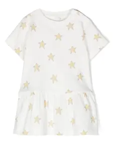 Платье с принтом Stella McCartney Kids, белый