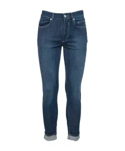 Узкие хлопковые джинсы Siviglia, синий