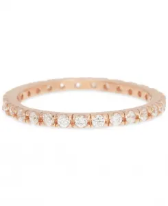 Кольцо с кристаллами вечности Adornia, pink