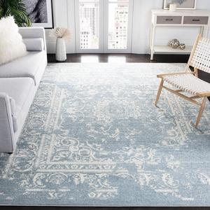Ковер SAFAVIEH, 275 x 366 см, Adirondack Collection, Slate & Ivory, дизайн Oriental Distressed, не линяет и прост в уходе, идеален для помещений с высокой проходимостью в гостиной, спальне (ADR101T)