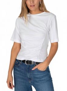 Frederic топ с рукавами 3/4 и сборками в цвете Blanc Derek Lam 10 Crosby