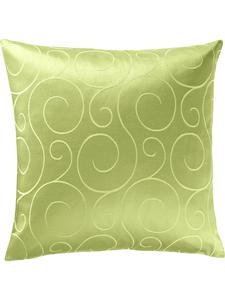 Erwin Müller Жаккардовая наволочка из смесовой хлопковой ткани Oberhausen зеленого цвета