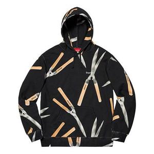 Толстовка ss19 shears hooded sweatshirt black Supreme, черный