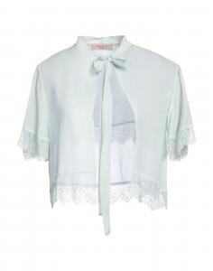 Укороченный блейзер Twinset, светло-зеленый