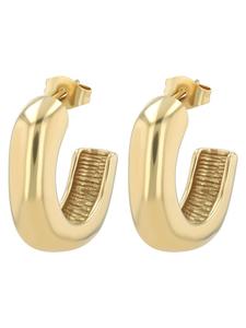 Adeliás Женские серьги - Серьги-гвоздики из нержавеющей стали серебристого цвета