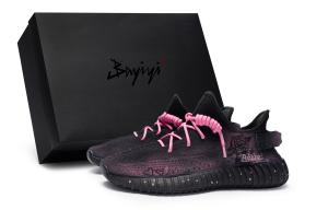 Adidas Originals Yeezy Boost 350 V2 811 Manufacture Rose Pink специальная коробка низкие кеды унисекс черно-розовые, цвет Black Pink