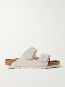 Замшевые сандалии Arizona Birkenstock, белый