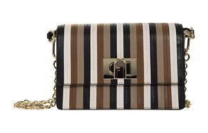 Furla Кожаная сумка через плечо женская бежевая