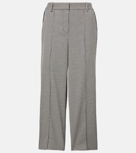 Брюки-капри в клетку Мики Simkhai, Black White Check