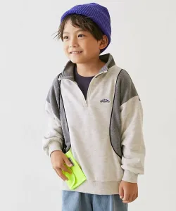 Толстовка с застежкой-молнией до середины груди, модель 25AW Devirock, цвет 001-Oatmeal-Charcoal