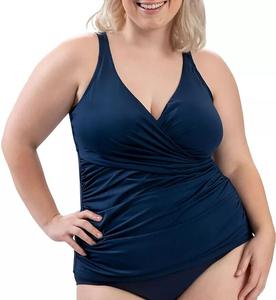 Женская танкини с v-образным вырезом и запахом Dolfin