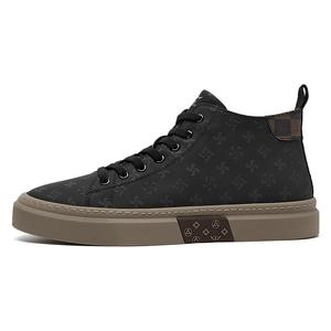 Кроссовки SEPTWOLVES Skateboarding Shoes Men High-top, черный/коричневый