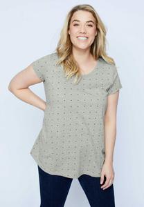 Футболка с принтом GROSSE GRÖSSEN 2ER-PACK Ulla Popken, серый