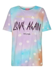 Футболка в технике тай-дай One Teaspoon, синий