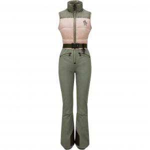 Moncler Комбинезон для лыж женский Pink/Dark Green