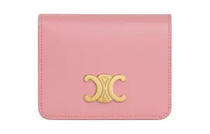 CELINE Кошелек из коровьей кожи Triomphe Arc De Triomphe для женщин Rose