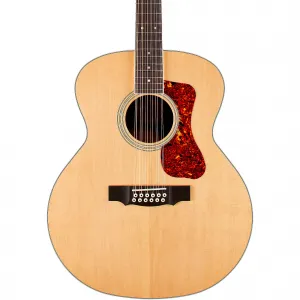 Гитара Guild F-2512E Deluxe Rosewood Westerly Collection Jumbo 12-струнная акустико-электрическая, натуральный цвет