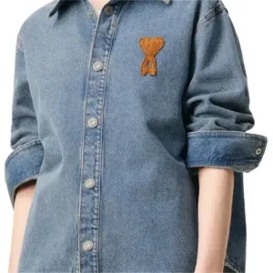 Ami De Coeur джинсовая логотипная овершерта AMIPARIS, синий