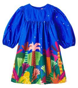 Платье из принтованного хлопка Fábula, Est Barrado Amazonas