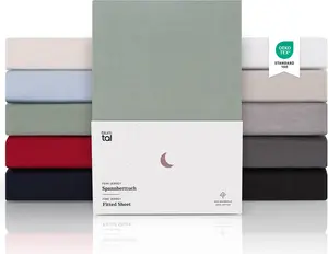 Простыня на резинке Premium 200x200 см, джерси - 100% хлопок - простыня 200x200, хлопок - зеленого цвета Blumtal