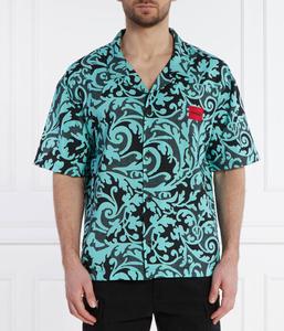 Рубашка Даяла Бич Relaxed fit Hugo Bodywear, бирюзовый