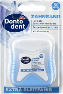 Зубная лента Dontodent особо скользкая 50 м 1 шт. Dontodent