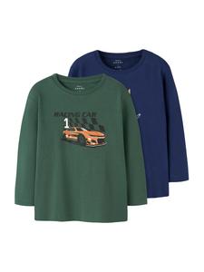 Рубашка NAME IT NMMVAGNO, темно-синий/темно-зеленый