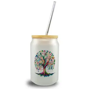 Стакан Дерево жизни с бамбуковой крышкой speecheese