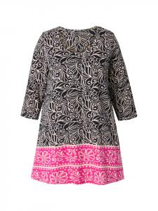 Длинная рубашка черного цвета Ulla Popken