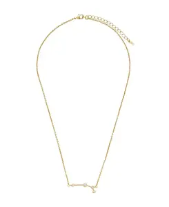 Женское ожерелье «Когда звезды выстроились в ряд» из 14-каратного золота Sterling Forever, aries