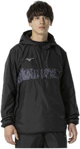 Футбольная толстовка MIZUNO с подкладкой, водоотталкивающая, P2MEB530, унисекс/для взрослых, черный