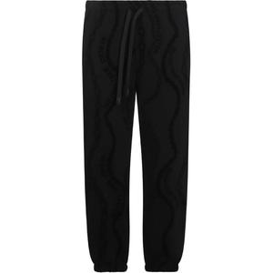 Джоггеры с принтом "цепь" VERSACE JEANS COUTURE, черный