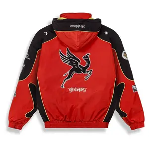 Толстовка Grimey Race War full zip, красный