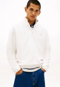 Толстовка из флиса свободного кроя с логотипом на спине. Tommy Jeans, Ancient White