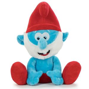 Оригинальный большой талисман Папы Смурфа The Smurfs, красная плюшевая игрушка 26 см Smerfy