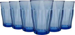 Стаканы для виски Picardie Highball - 360 мл - темно-синие - 6 штук Duralex