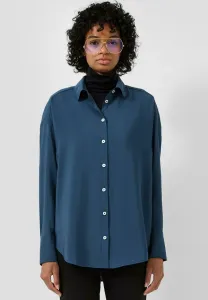 Блузка на пуговицах Qs, Tiefblau