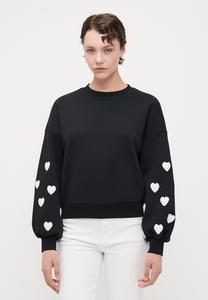 Толстовка ONLY Tall ONLMACY O NECK BOX, Black/Cloud Dancer/Black