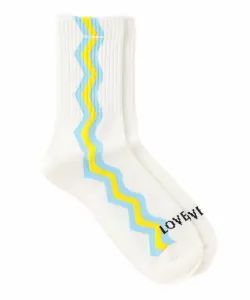 Эксклюзив 25AW!! Табио Мужские полосатые носки Loveless, цвет White