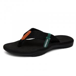 Износостойкие противоскользящие шлепанцы мужские URBAN AUTHENTIC, Black